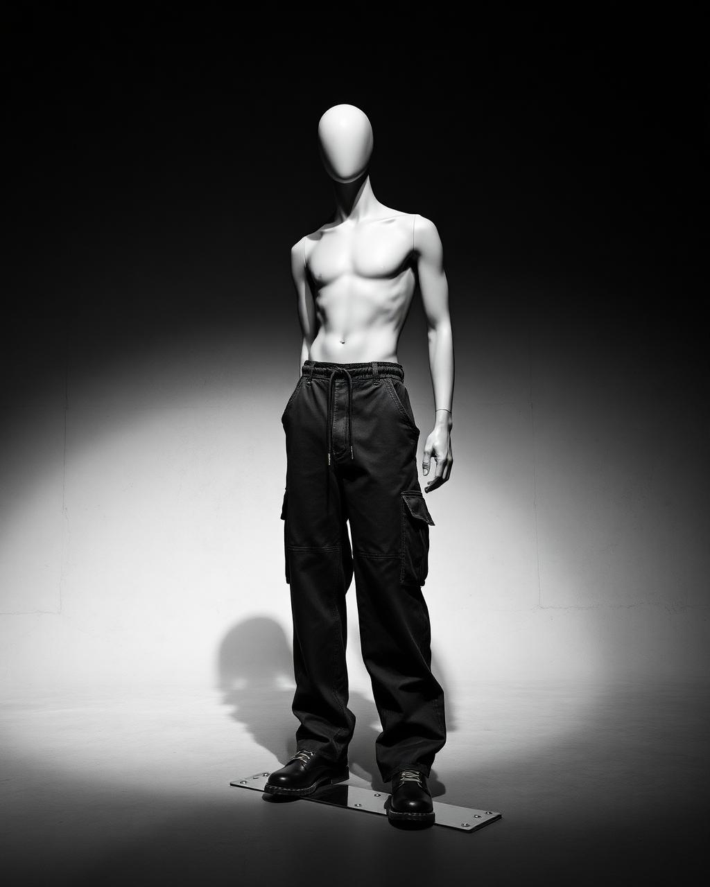 Heavy Cargo Pant — Washed Black